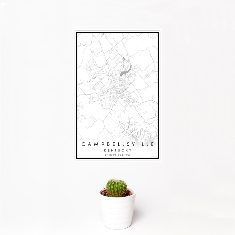 Campbellsville - Kentucky Classic Map Print