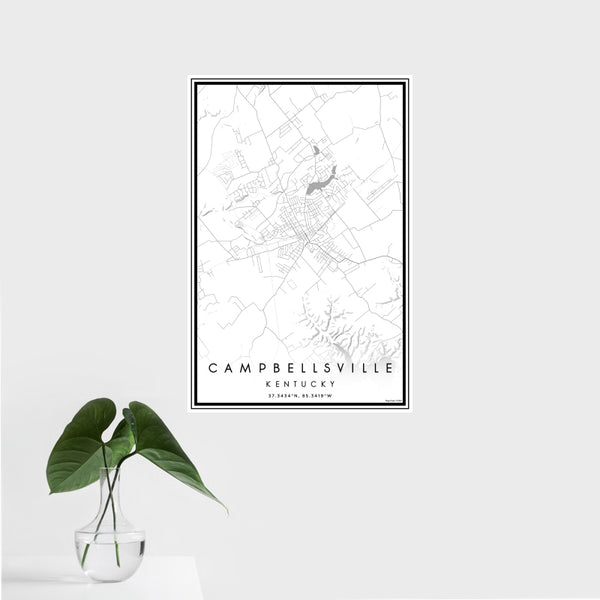 Campbellsville - Kentucky Classic Map Print