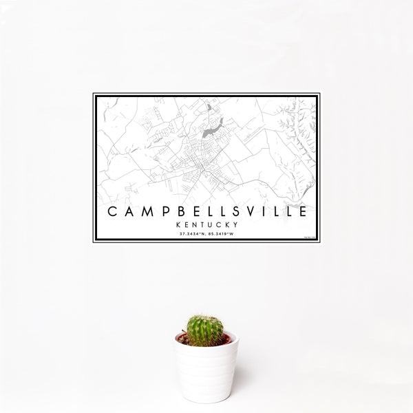 Campbellsville - Kentucky Classic Map Print