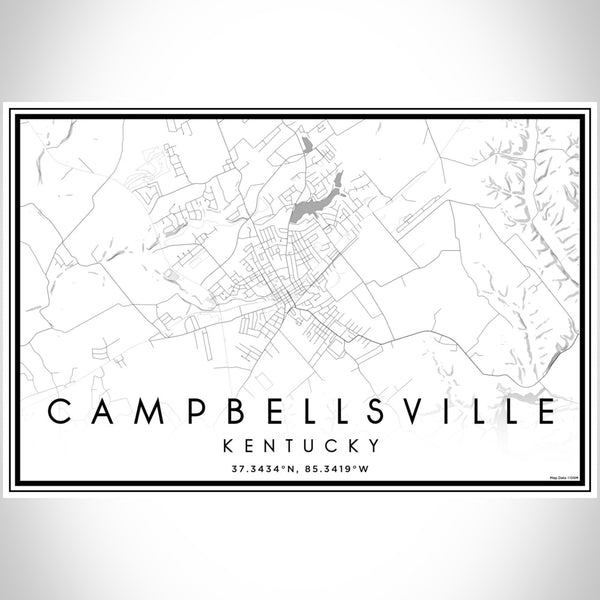 Campbellsville - Kentucky Classic Map Print