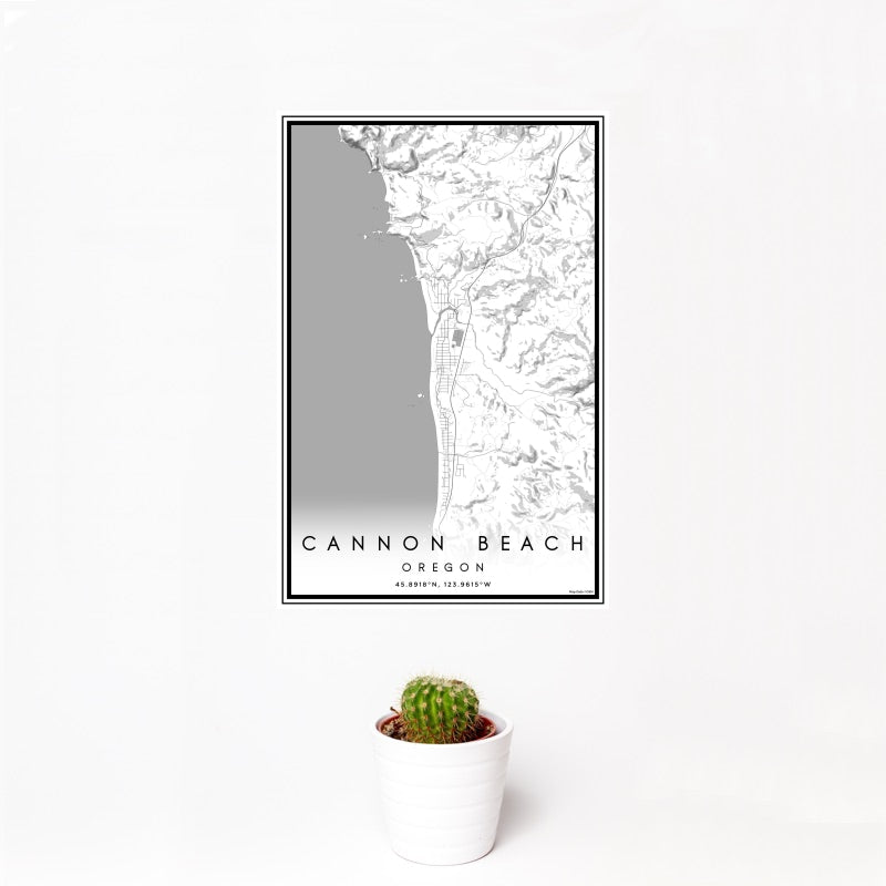Cannon Beach - Oregon Classic Map Print