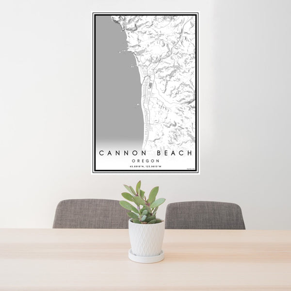 Cannon Beach - Oregon Classic Map Print