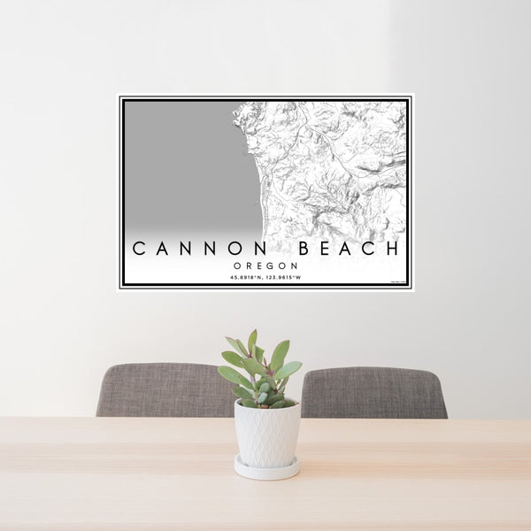 Cannon Beach - Oregon Classic Map Print