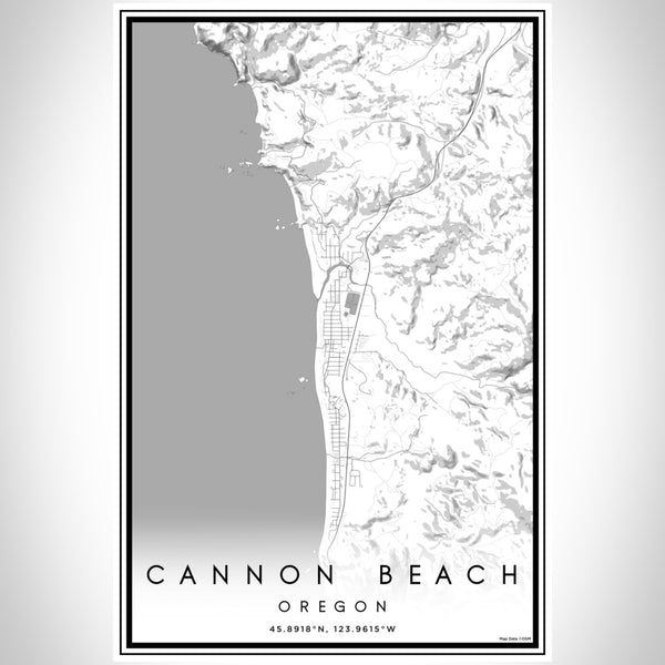 Cannon Beach - Oregon Classic Map Print