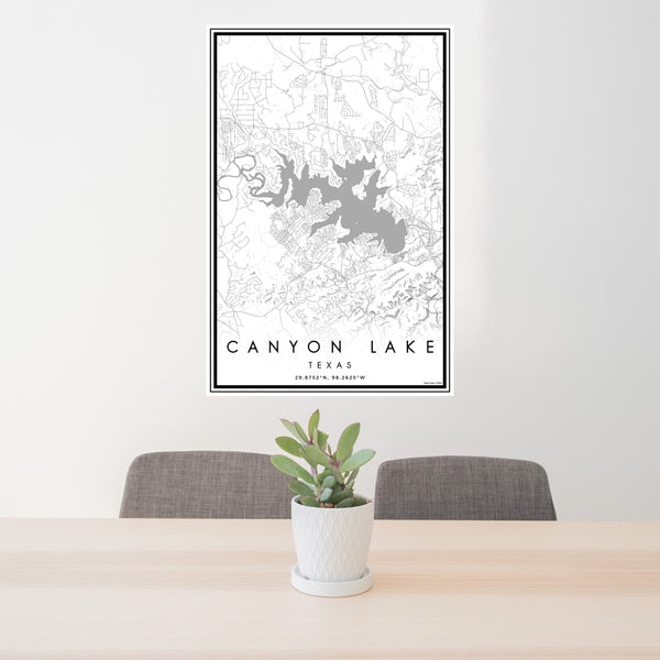 Canyon Lake - Texas Classic Map Print