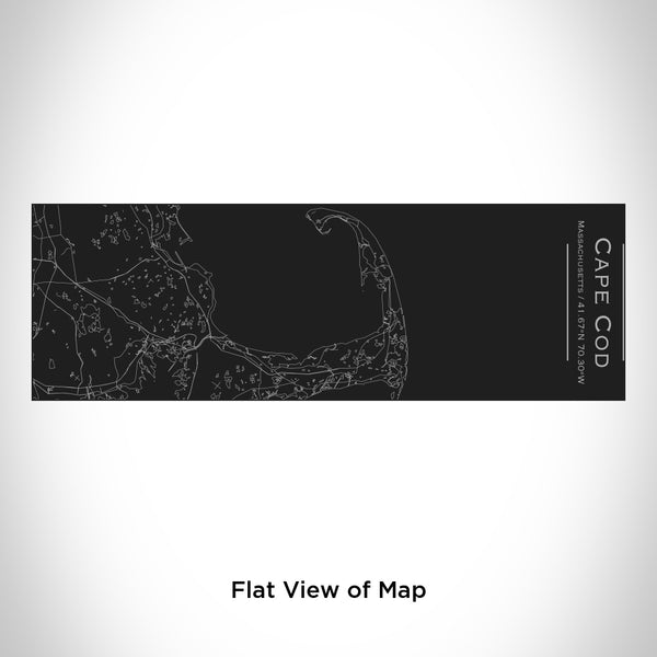 Cape Cod - Massachusetts Map Insulated Cup in Matte Black