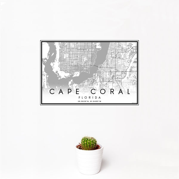 Cape Coral - Florida Classic Map Print