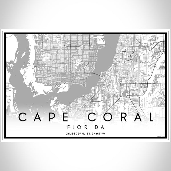 Cape Coral - Florida Classic Map Print
