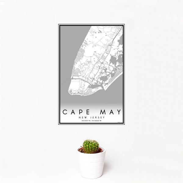 Cape May - New Jersey Classic Map Print