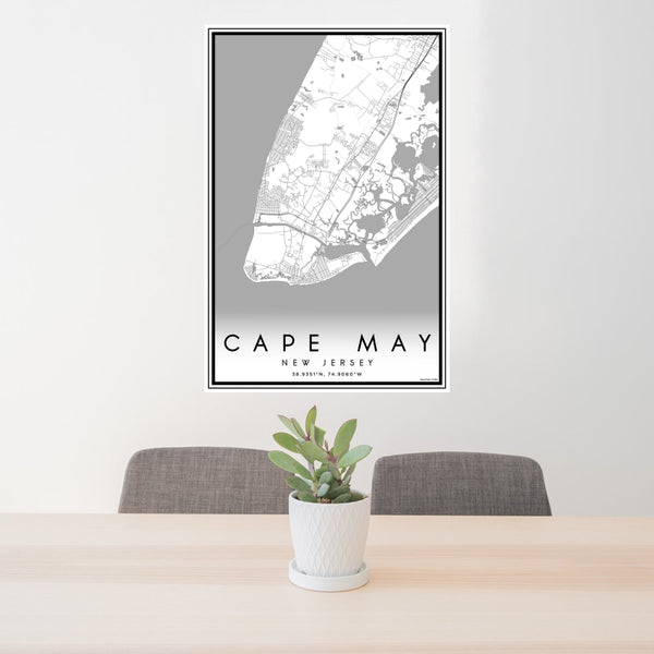 Cape May - New Jersey Classic Map Print