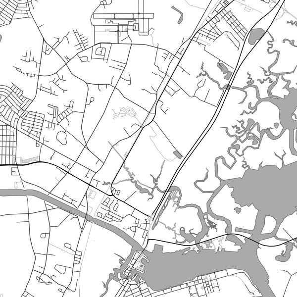 Cape May - New Jersey Classic Map Print