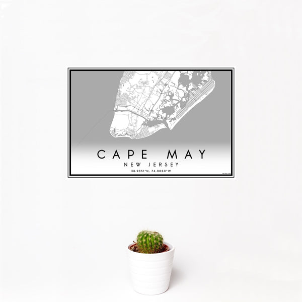 Cape May - New Jersey Classic Map Print