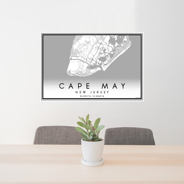 Cape May - New Jersey Classic Map Print