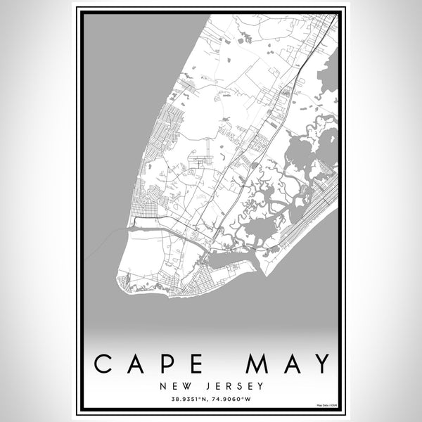 Cape May - New Jersey Classic Map Print