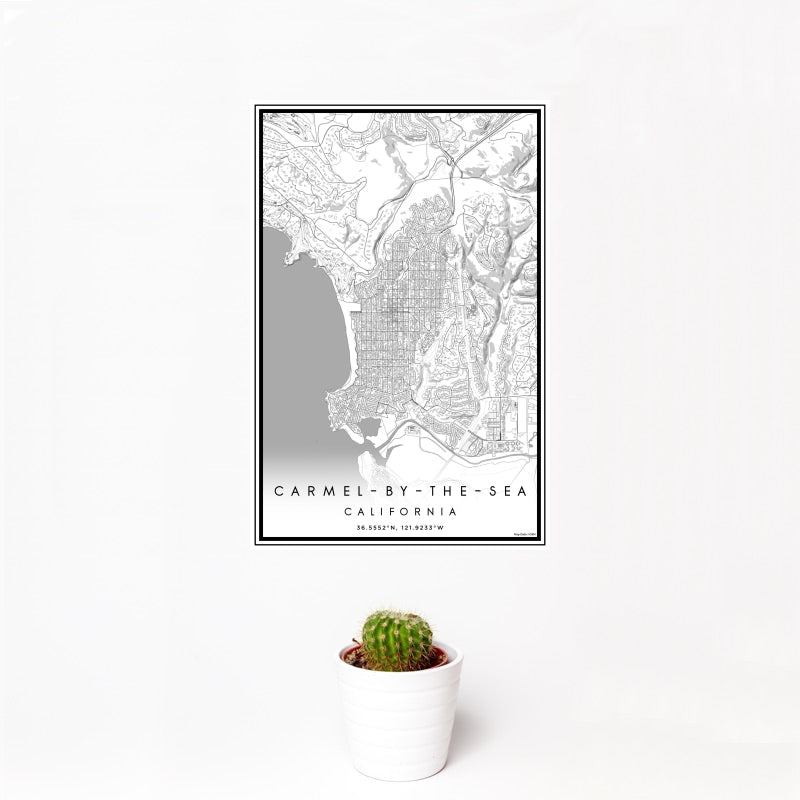 Carmel-by-the-Sea - California Classic Map Print