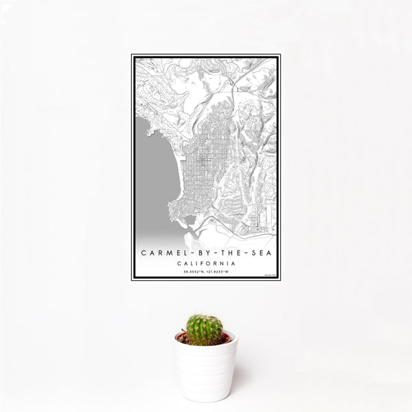 Carmel-by-the-Sea - California Classic Map Print