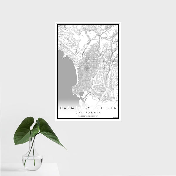 Carmel-by-the-Sea - California Classic Map Print