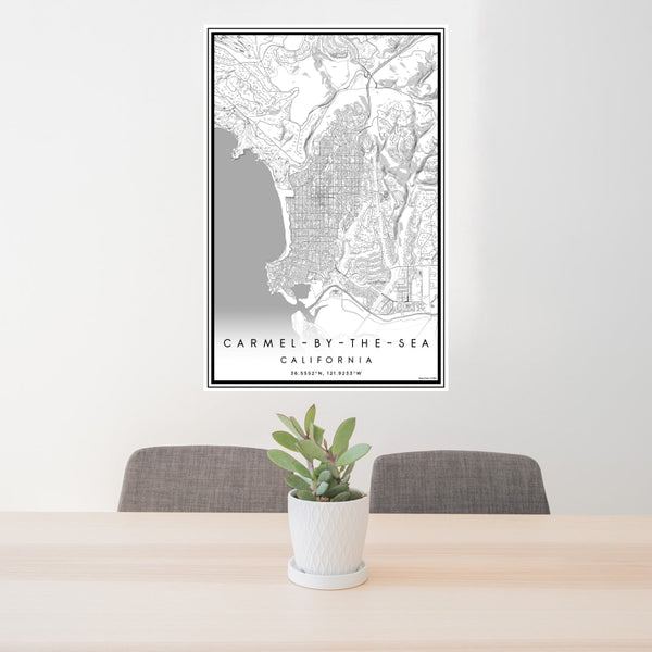 Carmel-by-the-Sea - California Classic Map Print