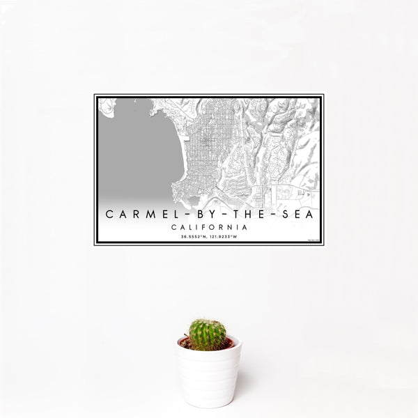 Carmel-by-the-Sea - California Classic Map Print