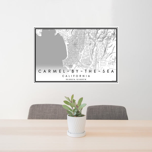 Carmel-by-the-Sea - California Classic Map Print