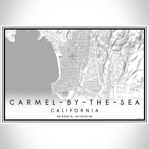 Carmel-by-the-Sea - California Classic Map Print