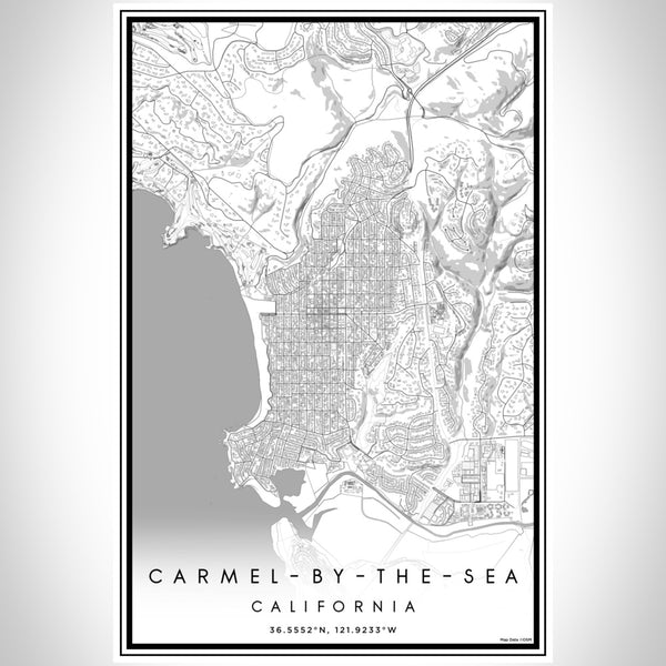 Carmel-by-the-Sea - California Classic Map Print