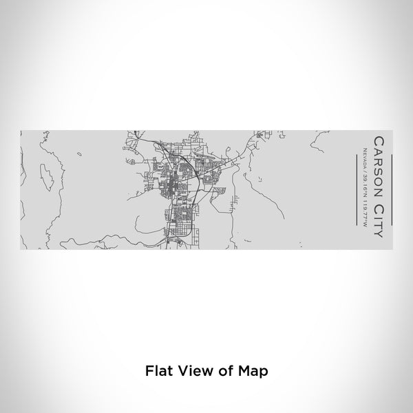 Rendered View of Carson City Nevada Map Engraving on 10oz Stainless Steel Insulated Cup with Sipping Lid