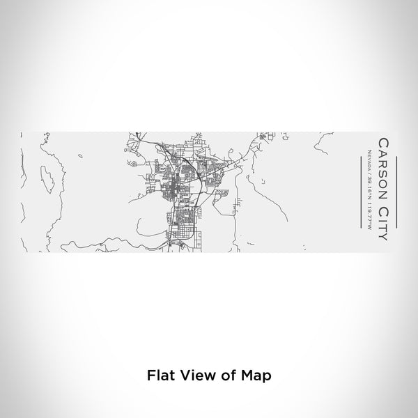 Rendered View of Carson City Nevada Map Engraving on 10oz Stainless Steel Insulated Cup with Sliding Lid in White
