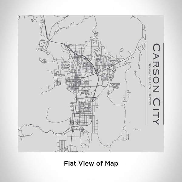 Rendered View of Carson City Nevada Map Engraving on 17oz Stainless Steel Insulated Tumbler