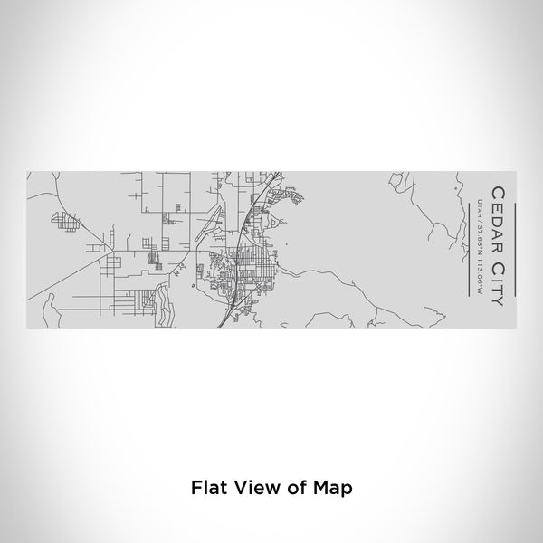 Rendered View of Cedar City Utah Map Engraving on 10oz Stainless Steel Insulated Cup with Sipping Lid