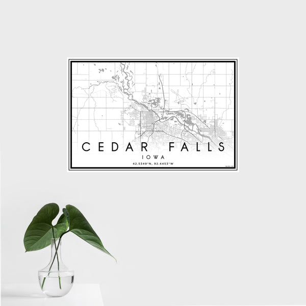 Cedar Falls - Iowa Classic Map Print