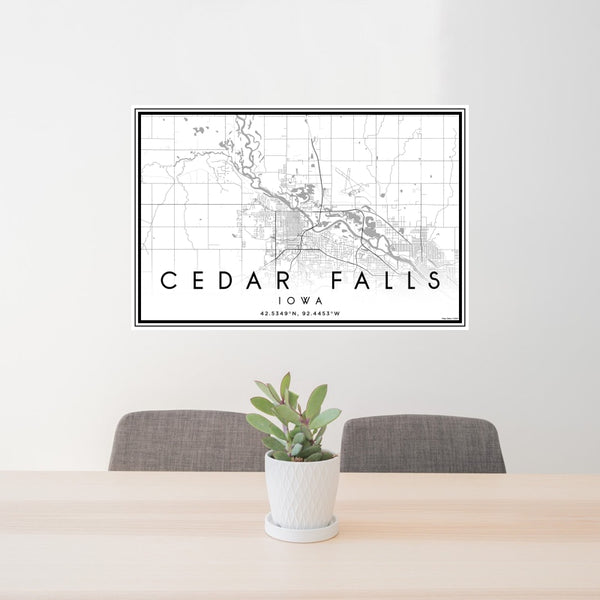 Cedar Falls - Iowa Classic Map Print