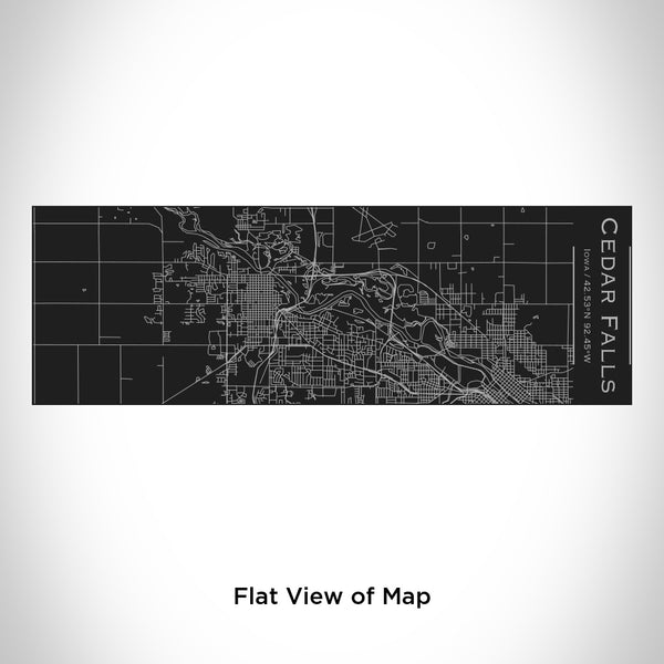 Cedar Falls - Iowa Map Insulated Cup in Matte Black