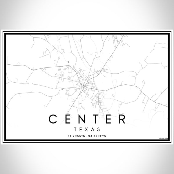 Center - Texas Classic Map Print
