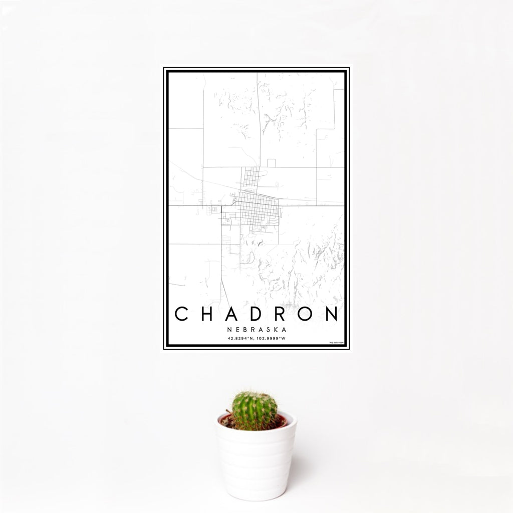 Chadron - Nebraska Classic Map Print