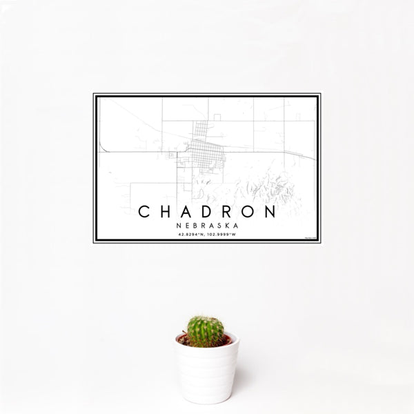 Chadron - Nebraska Classic Map Print