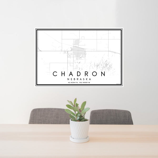 Chadron - Nebraska Classic Map Print