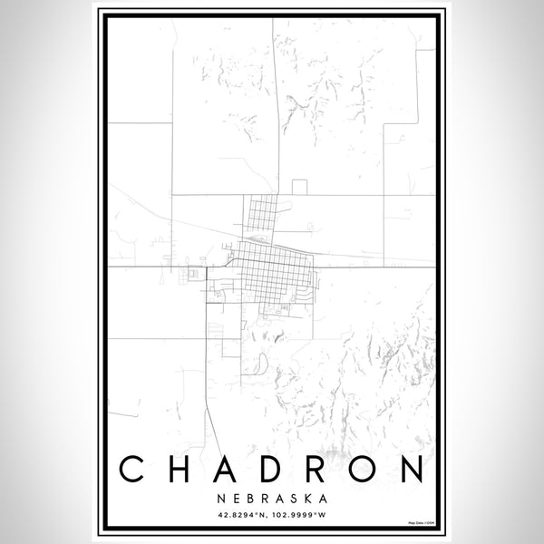 Chadron - Nebraska Classic Map Print