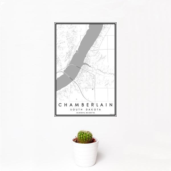 Chamberlain - South Dakota Classic Map Print