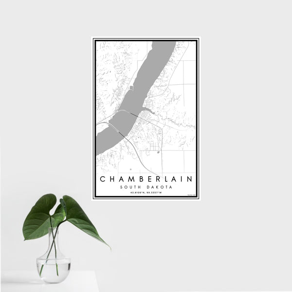 Chamberlain - South Dakota Classic Map Print
