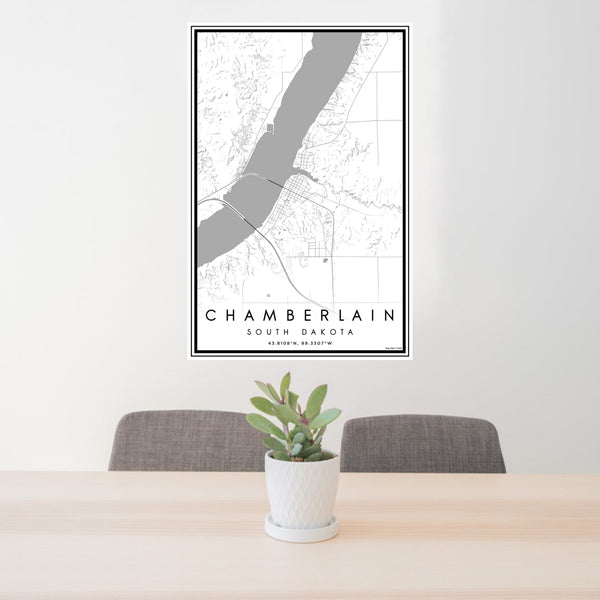 Chamberlain - South Dakota Classic Map Print