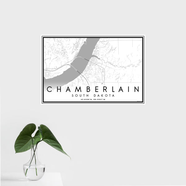Chamberlain - South Dakota Classic Map Print