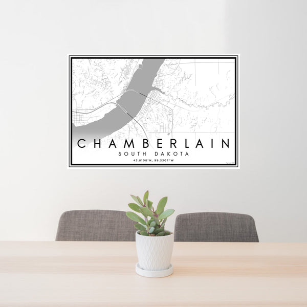 Chamberlain - South Dakota Classic Map Print