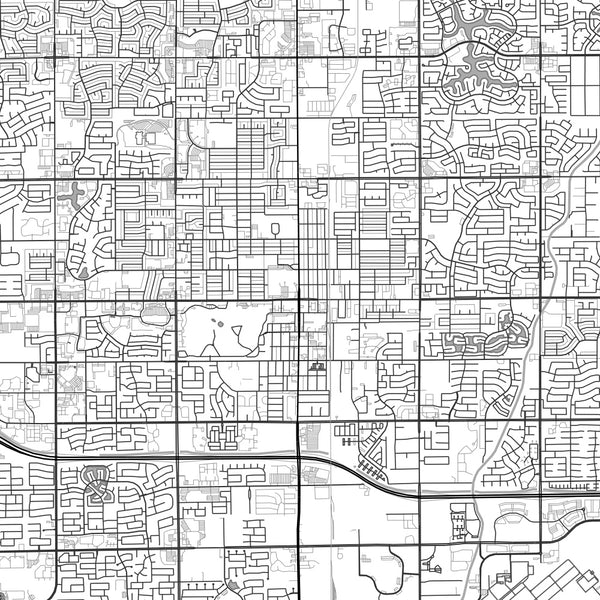 Chandler - Arizona Classic Map Print
