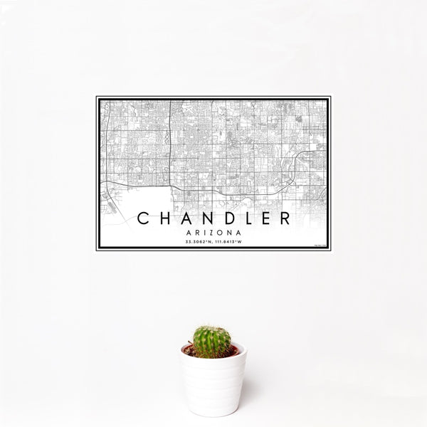 Chandler - Arizona Classic Map Print