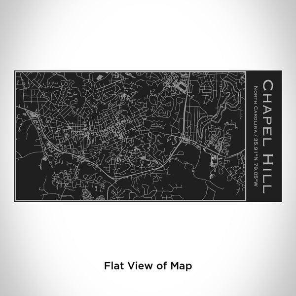 Chapel Hill - North Carolina Map Insulated Bottle in Matte Black