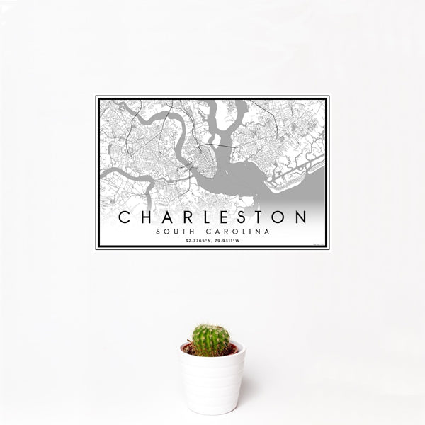 Charleston - South Carolina Classic Map Print