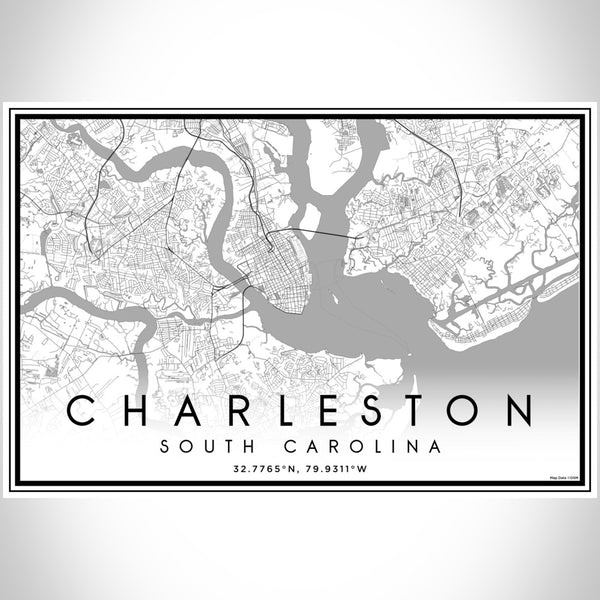 Charleston - South Carolina Classic Map Print