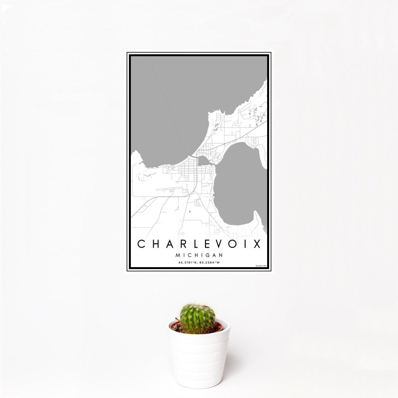 Charlevoix - Michigan Classic Map Print