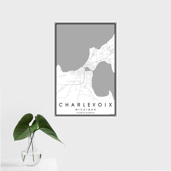 Charlevoix - Michigan Classic Map Print